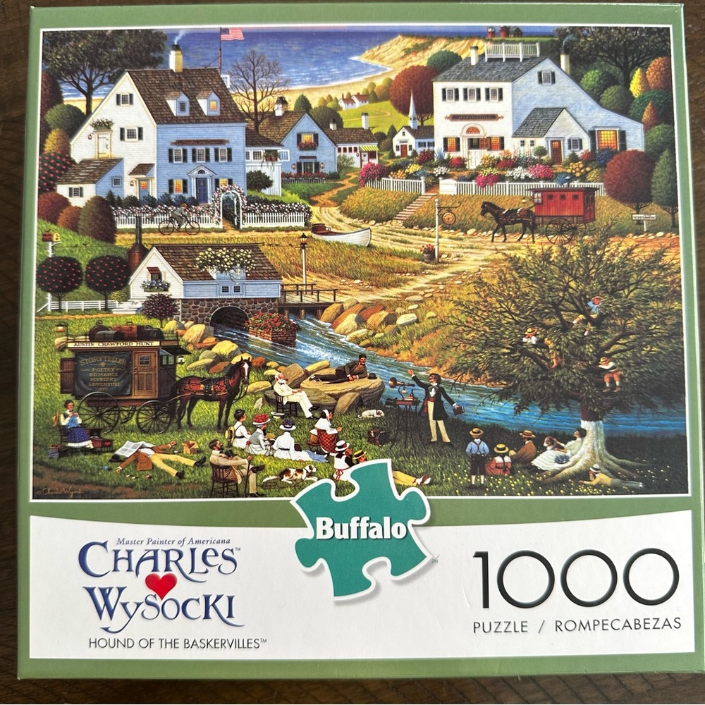 Charles Wysocki 1000 piece puzzle Hound of the Baskerville - Like New